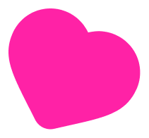 Декоративное большое розовое сердце