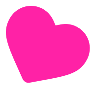 Декоративное розовое сердце